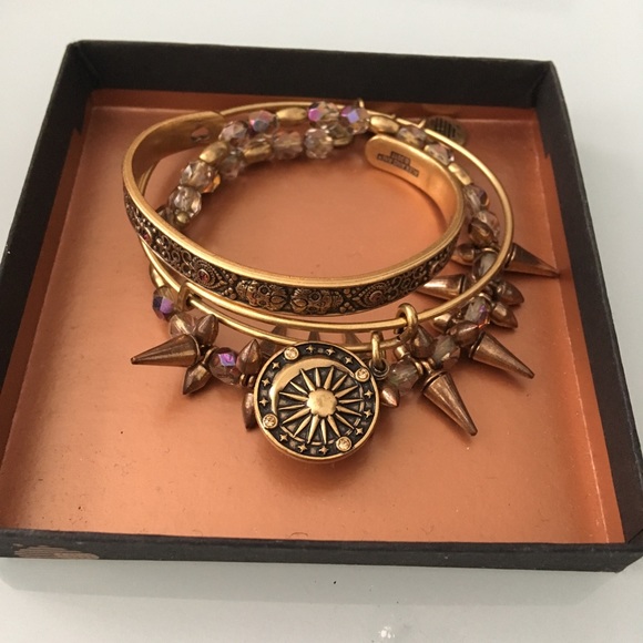 Alex and Ani Cosmic Balance charm, beaded and cuff - Picture 2 of 4